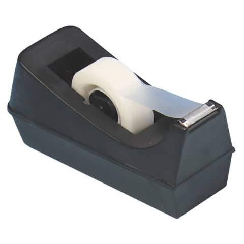 Dispenser per nastro da scrivania Q-Connect nero 19 mm x 33 m KF01294